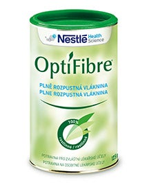 rozpustná vláknina OptiFibre přírodní řešení zácpy - 125 g
