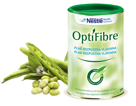 rozpustná vláknina OptiFibre prírodné riešenie zápchy